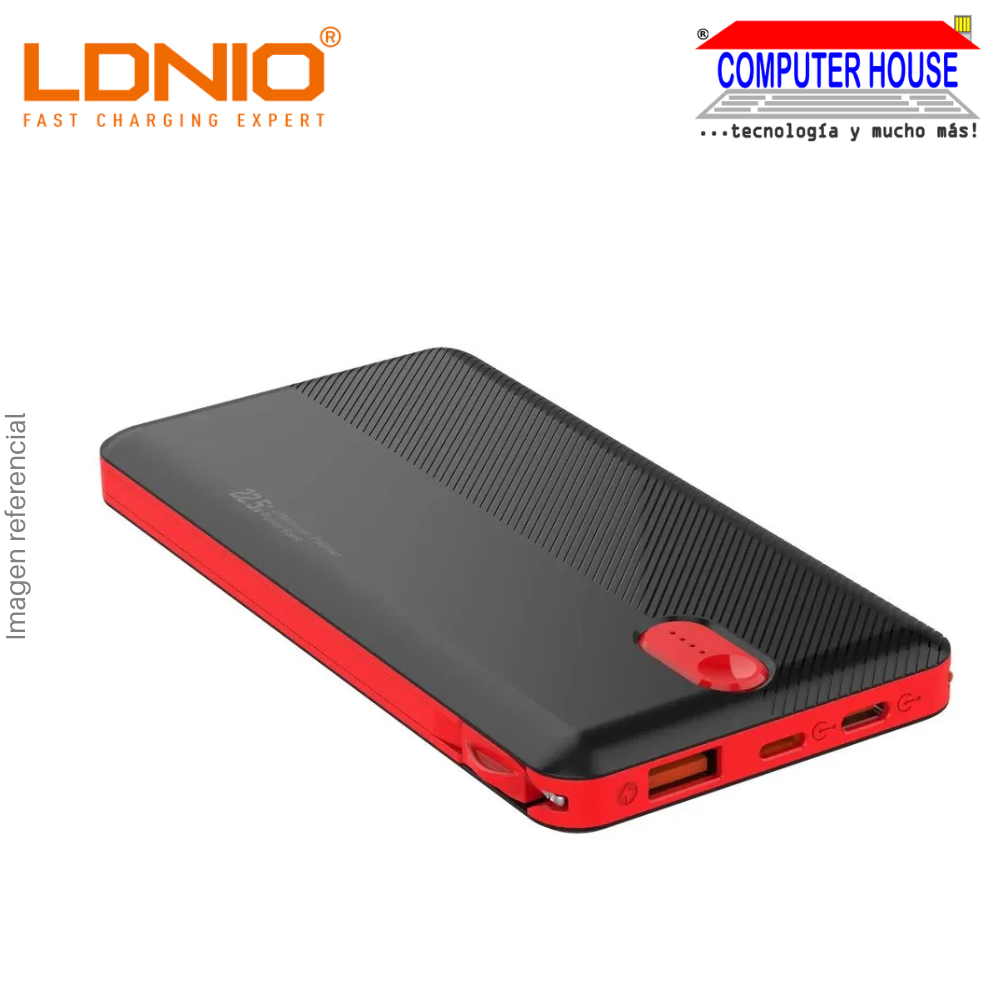 Power Bank LDNIO 10000 mAh PQ13 con Carga de 225W - Negro