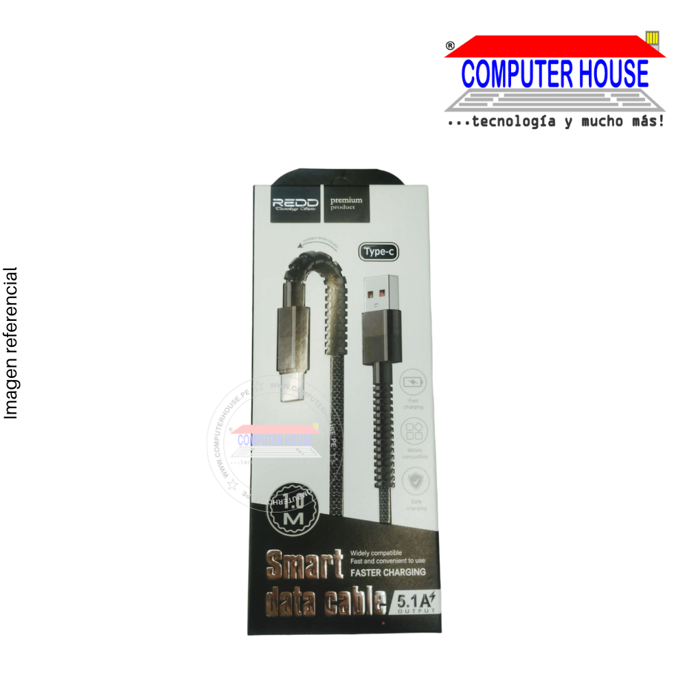 USB to Type-C Cable RD30T 5.1A 1 meter.