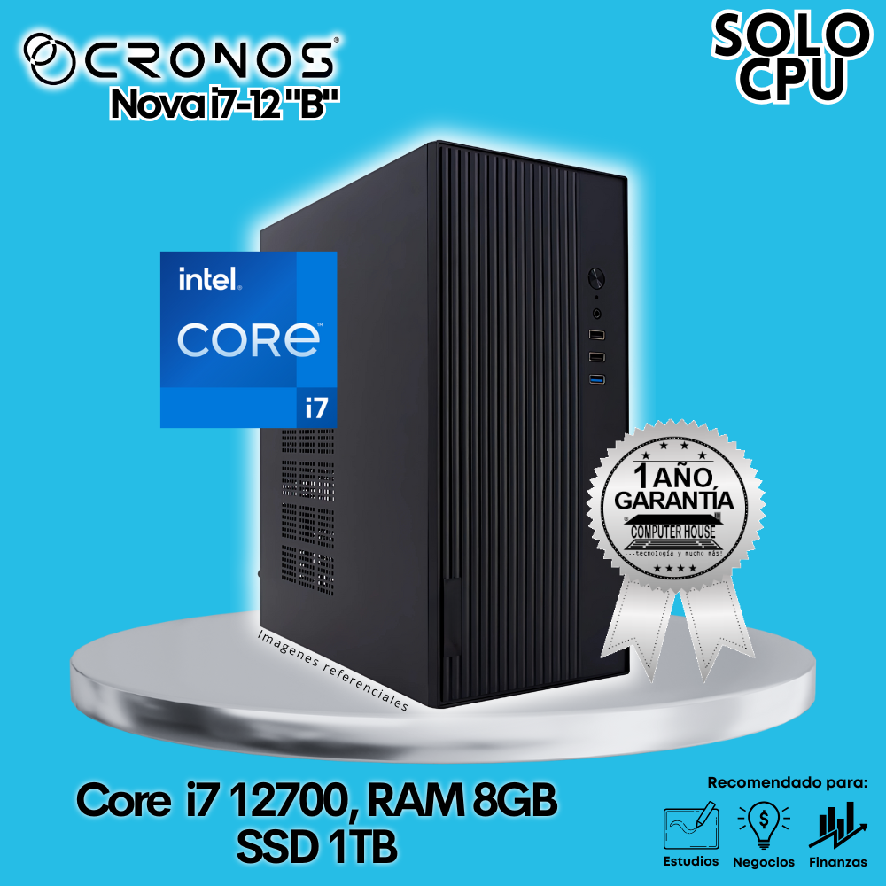 CPU only: CRONOS Nova i7-12 "B", RAM 8GB, SSD 1TB, Wi-Fi.