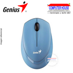 GENIUS NX-7009 Wireless Mouse, Ergonomic, Blueeye, Colors (Blue Grey, Black, White), USB Receiver. 
