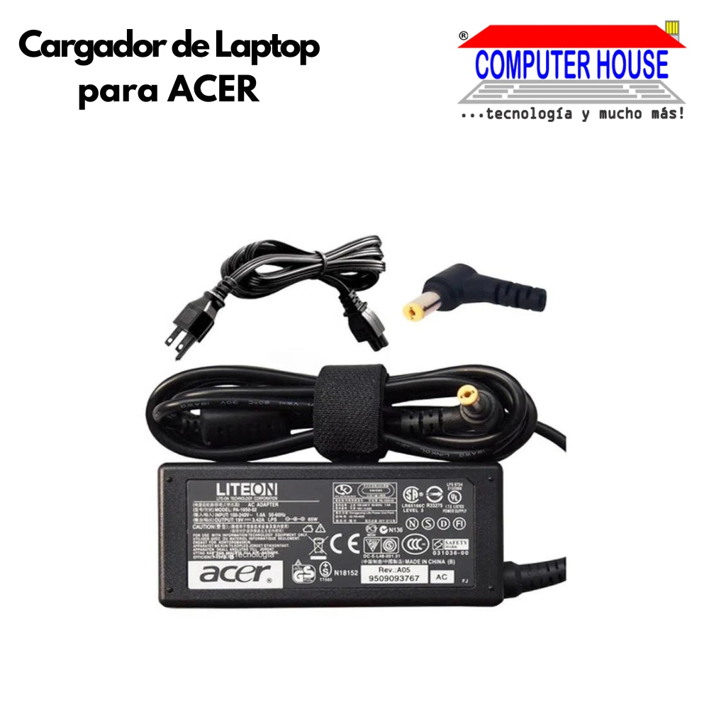 Cargador para laptop ACER 19V (Compatible)