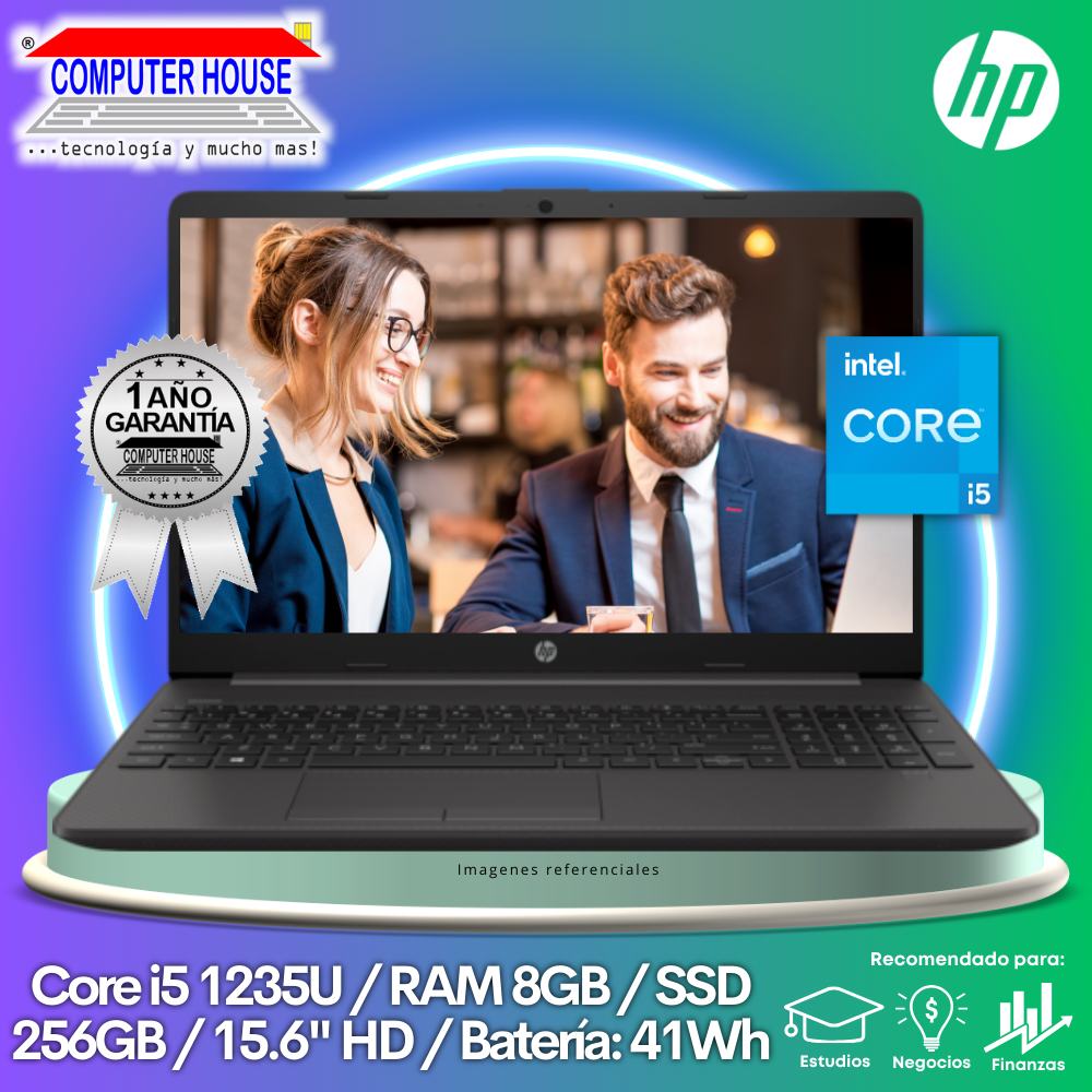 Laptop HP 250 G9, Core i5-1235U, RAM 8GB, SSD 256GB, 15.6″ HD, FreeDos.