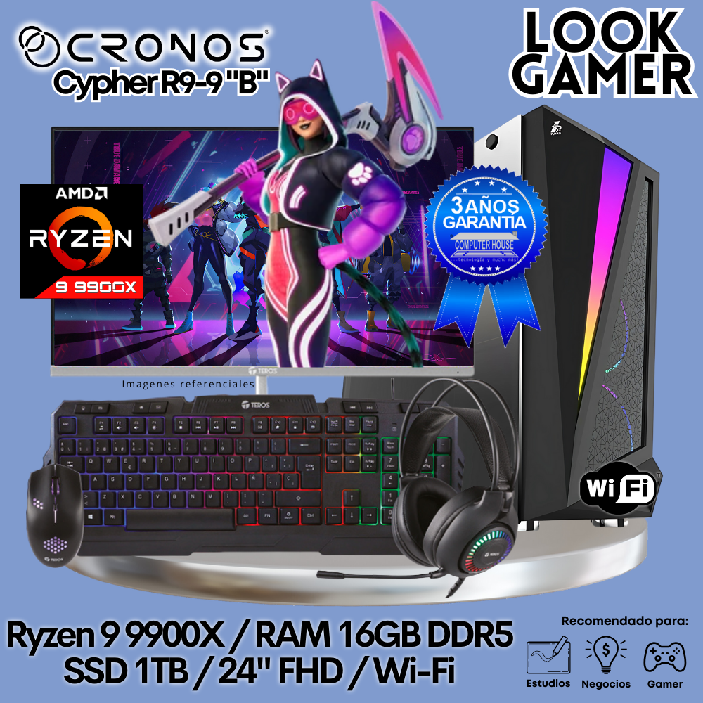 PC Look Gamer CRONOS Cypher R9-9 