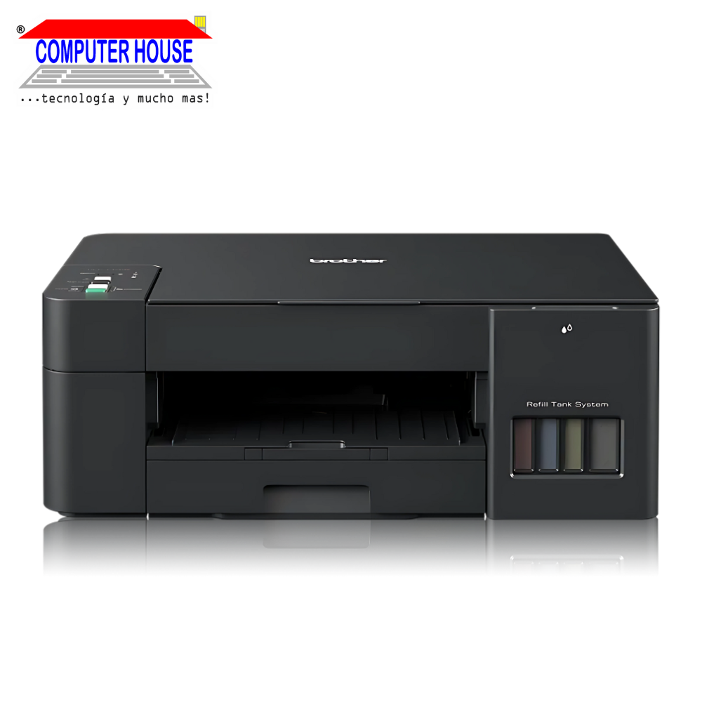 Impresora con Sistema Continuo BROTHER DCP-T420W, Multifuncional (imprime, copia y escanea), A4, InkBenefit Tank, USB/Wi-Fi.