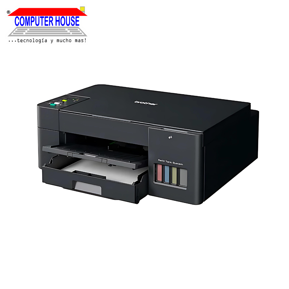 Impresora con Sistema Continuo BROTHER DCP-T420W, Multifuncional (imprime, copia y escanea), A4, InkBenefit Tank, USB/Wi-Fi.