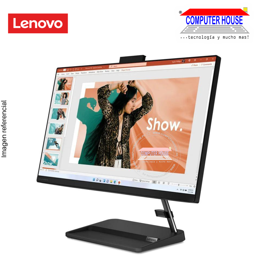 All in One LENOVO IdeaCentre 3, Core i5-12450H, RAM 8GB, SSD 512GB, 23.8" FHD, Windows 11.