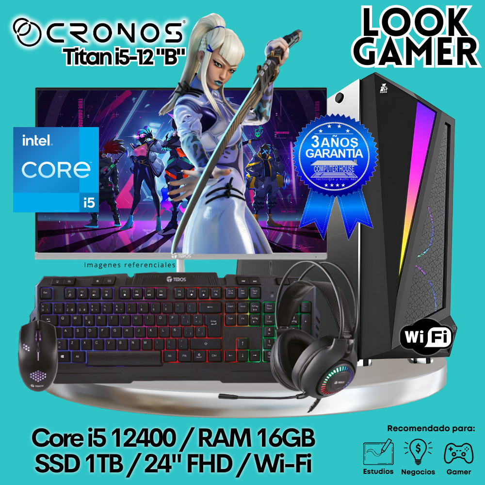 PC Look Gamer CRONOS Titan i5-12 