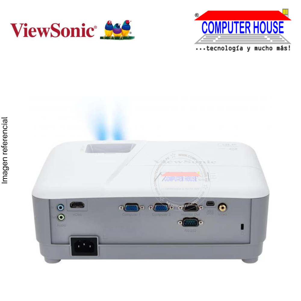 Proyector Multimedia VIEWSONIC PA503W, 3800 lúmenes, 1280x 800, HDMI/VGA.