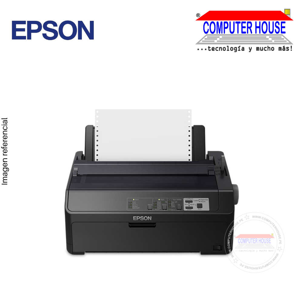 Impresora matricial EPSON FX-890II, matriz de 9 pines, velocidad máxima 738 cps (12 cpi)