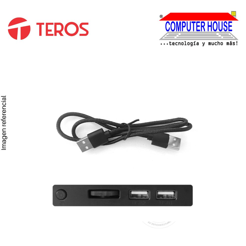 Cooler para Laptop TEROS TE-7132N, 1 cooler, hasta 15.6", RGB.