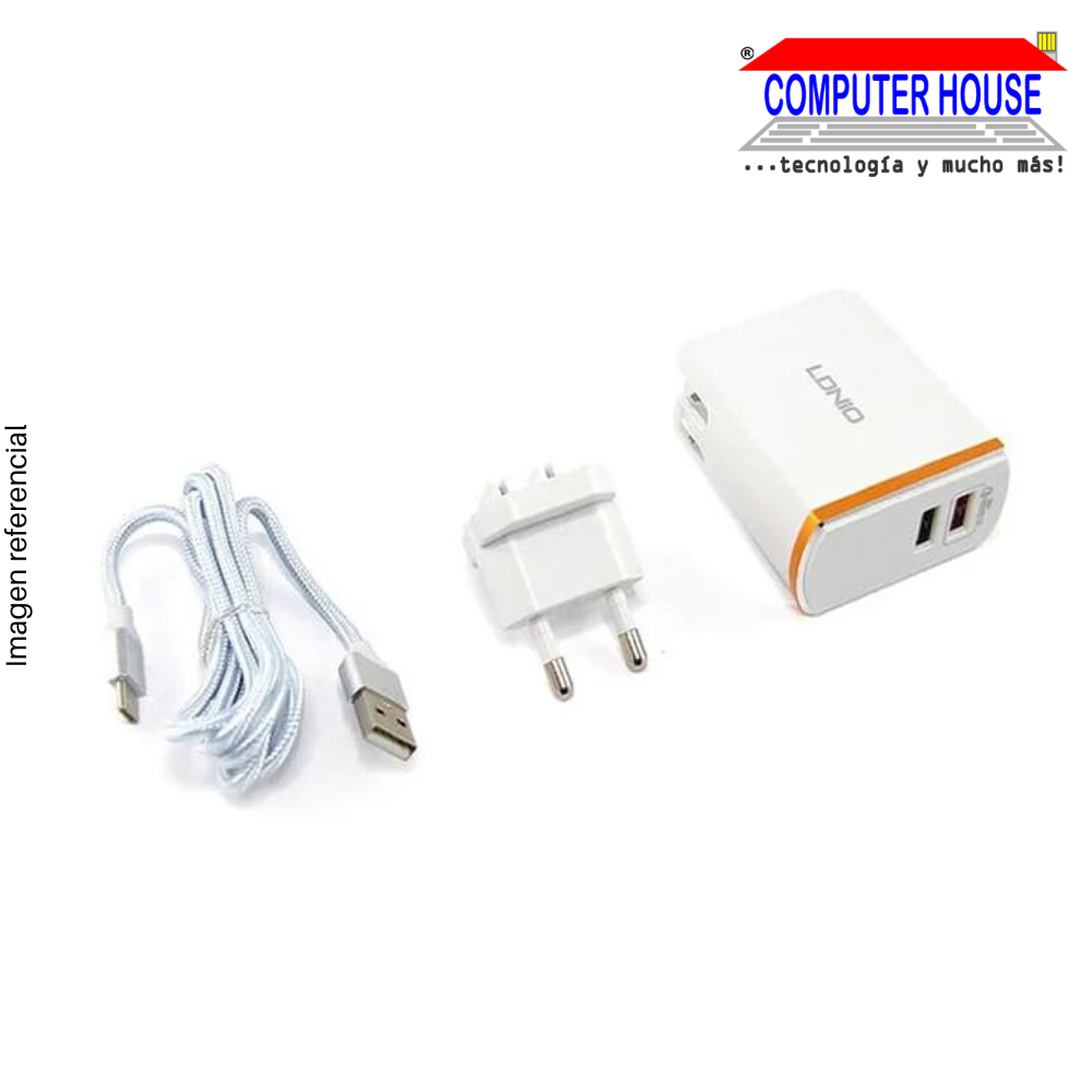 Ldnio Charger, 30w Dual Usb, Wall Adapter (A2502Q)