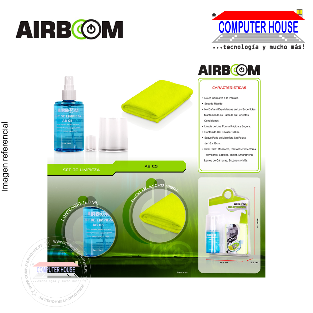 Airboom Cleaning Kit 120ml (blister)