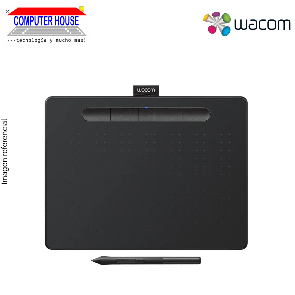 WACOM CTL6100WL Intuos Graphics Tablet, Bluetooth, Medium, Black. 