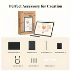 Tableta Gráfica XP-Pen Magic Note Pad MNP1095, Pantalla 10.95", 16384 Niveles de Presión, 6GB RAM, 128GB, Android 14, Lápiz X3 Pro Pencil 2, Blanco Plateado.
