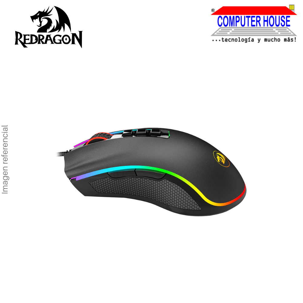REDRAGON M711 Cobra Wired Gaming Mouse, 10000 DPI, 8 Buttons, Black.