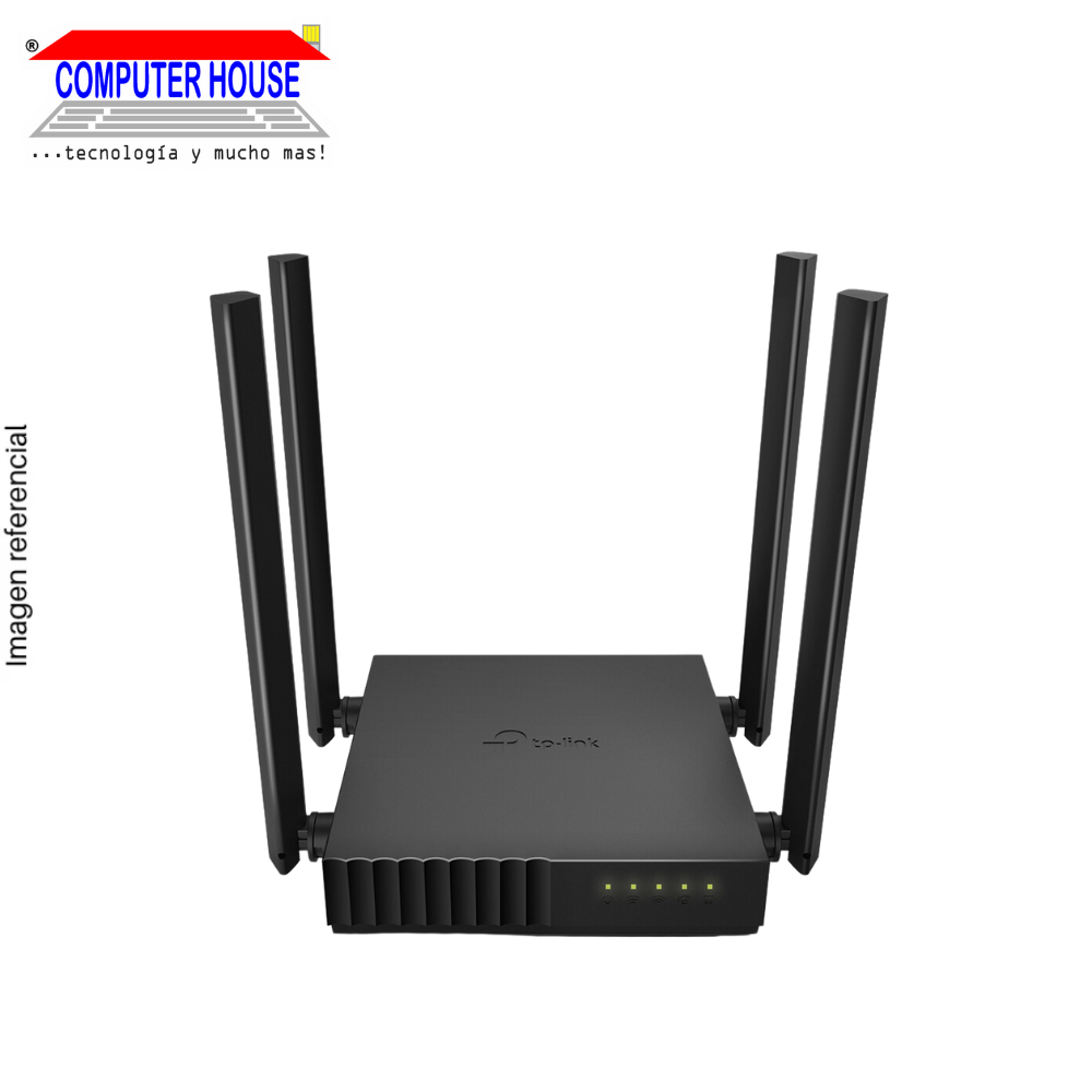 TP-LINK Archer C50 Router, AC1200, Wi-Fi 5, Dual Band 2.4GHz (up to 300Mbps) and 5GHz (up to 867Mbps). 