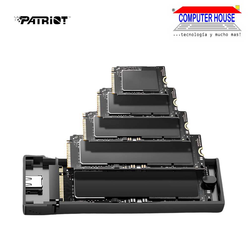 Case for PATRIOT TXD 810 external SSD, M.2 PCIe, aluminum, Type C / USB