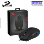 Mouse Gamer Alámbrico REDRAGON M719 Invader, 10000 DPI, 8 Botones, Negro.