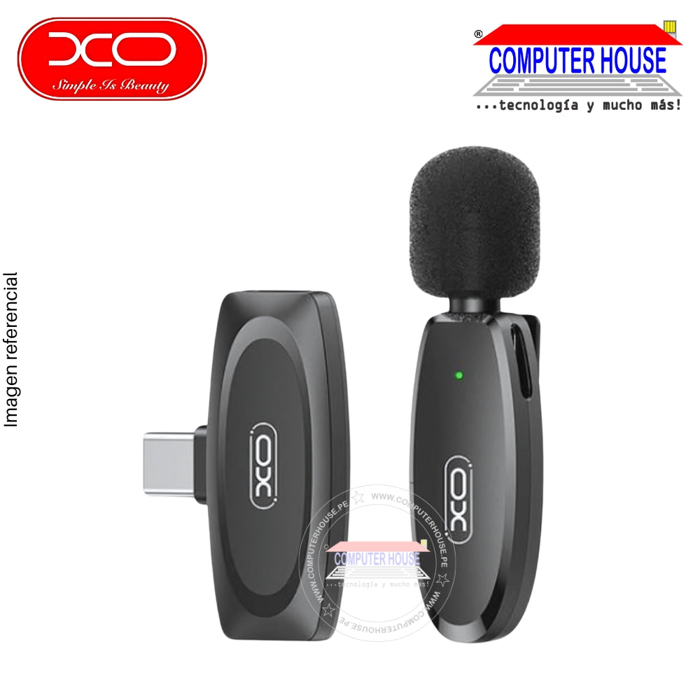 XO MKF08A Lavalier Microphone, USB-C Wireless, Noise Reduction.