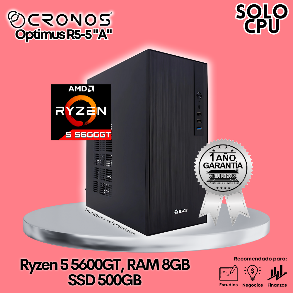 CPU only: CRONOS Optimus R5-5 "A", RAM 8GB, SSD 500GB.