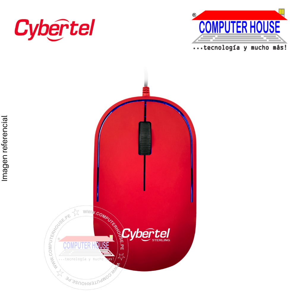 CYBERTEL mouse alámbrico Sterling CYB M311 conexión USB.