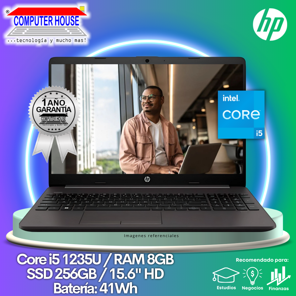 Laptop HP 250 G9, Core i5-1235U, RAM 8GB, SSD 256GB, 15.6″ HD, FreeDos.