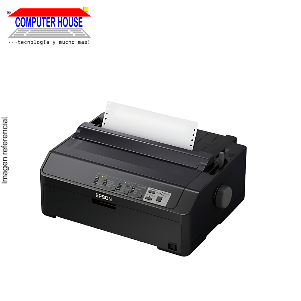 Impresora matricial EPSON LQ-590II, matriz de 24 pines, Paralelo / USB 2.0, 100V - 240VAC.