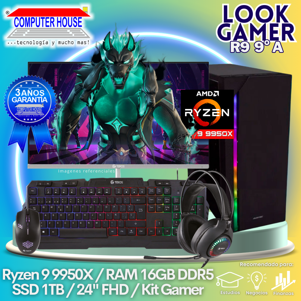 LOOK GAMER Ryzen 9-9950X 