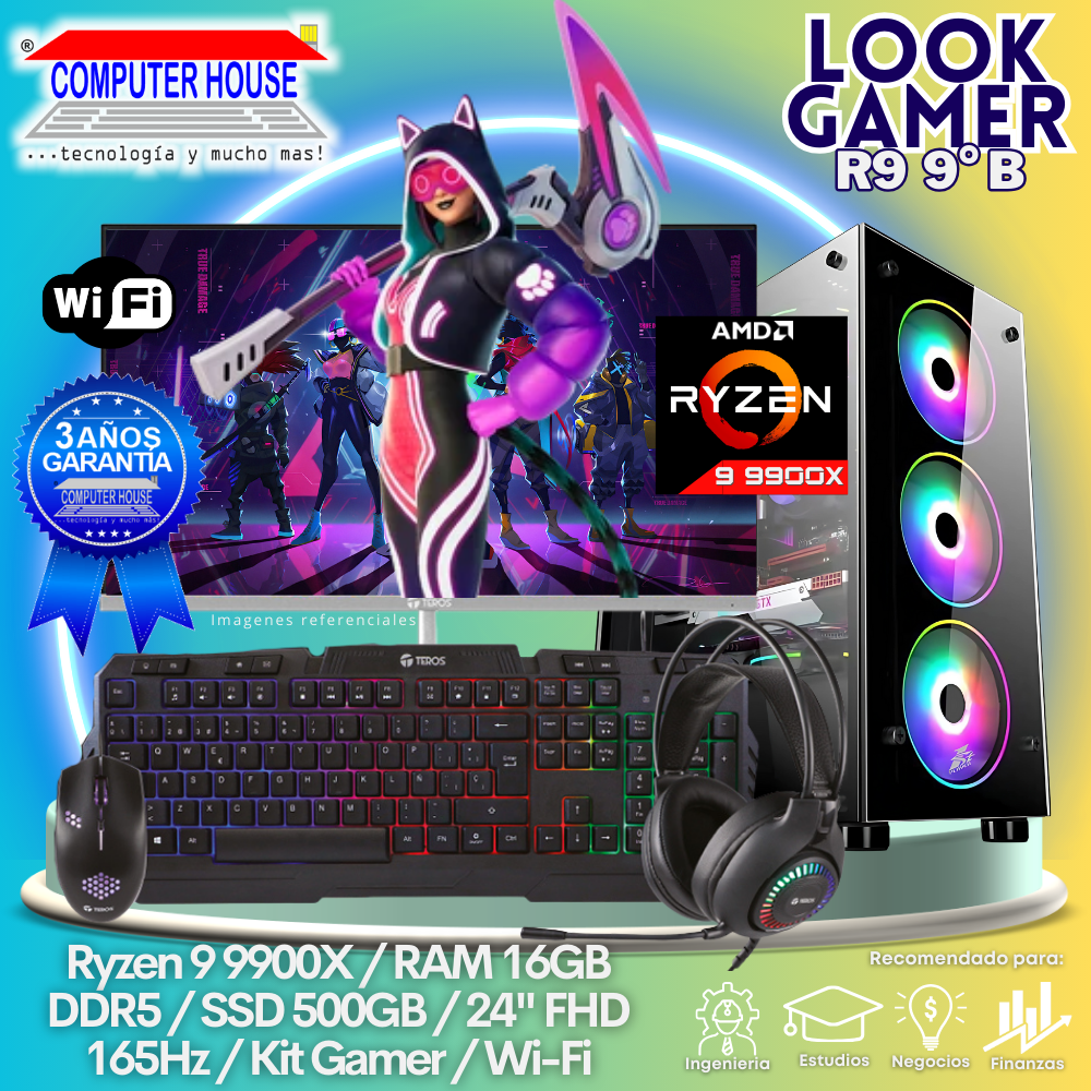 LOOK GAMER Ryzen 9-9900X 