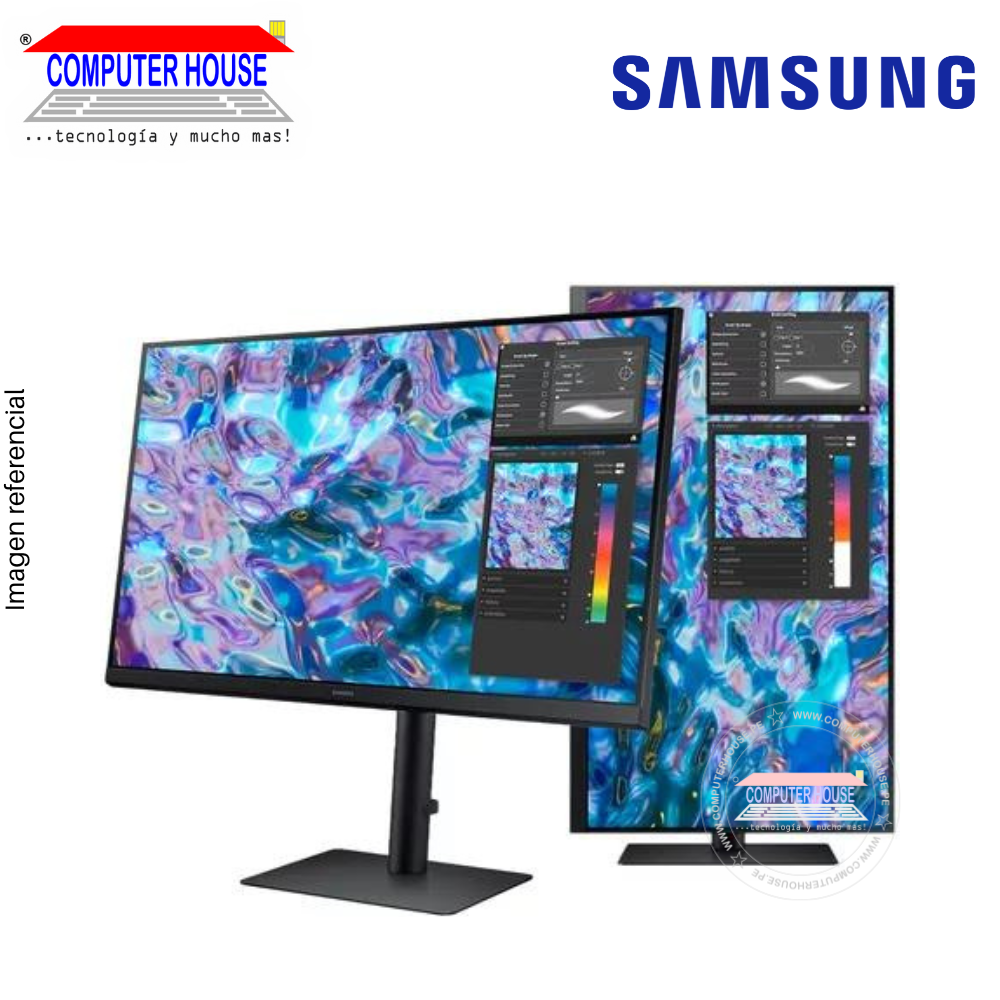 SAMSUNG Monitor 27" 27B610 Viewfinity S6, QHD 2560x1440, 4K, Audio/Display/HDMI, ROTACION PIVOTE.