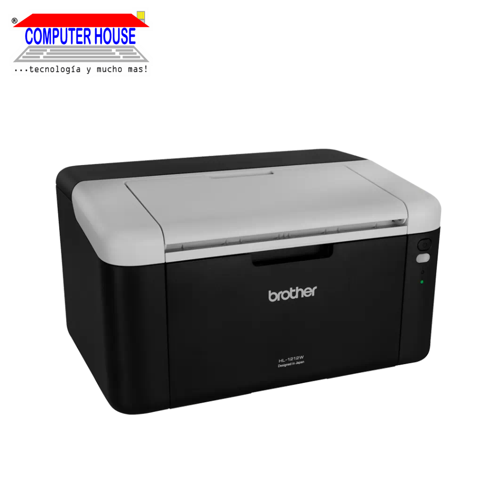 Impresora láser BROTHER  HL-1212W monocromática, A4, USB/Wi-Fi.