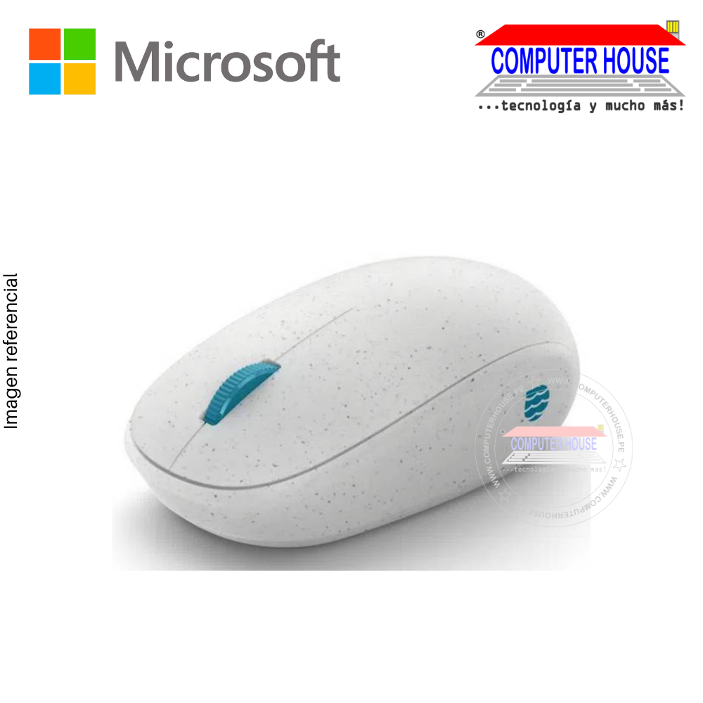 MICROSOFT Mouse inalámbrico I38-0019 Ocean Plastic cone conexión USB.
