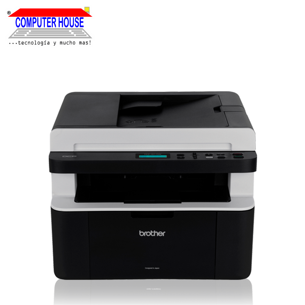 Impresora Láser BROTHER DCP-1617NW monocromática, Multifuncional (imprime, copia y escanea), A4, USB/Wi-Fi.