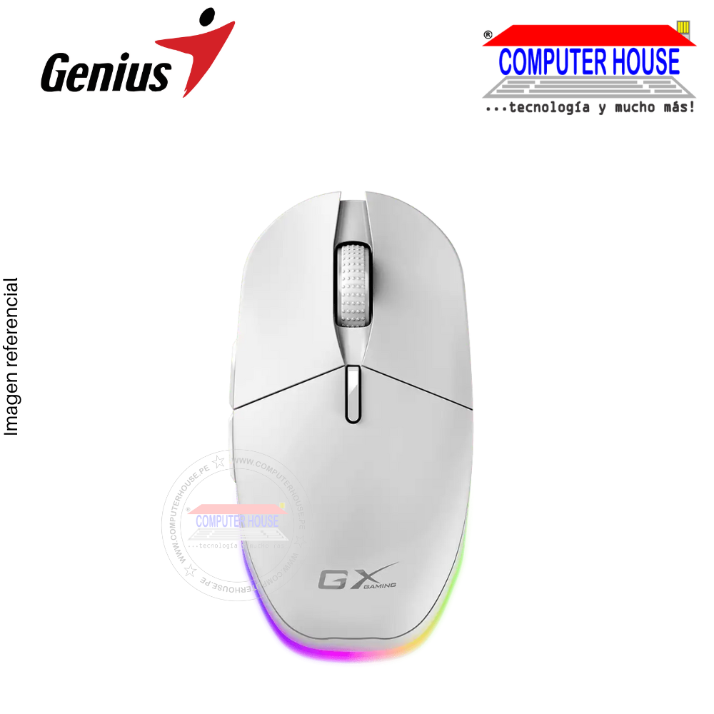 GENIUS M8250 Rechargeable Wireless Mouse (Black/White) 