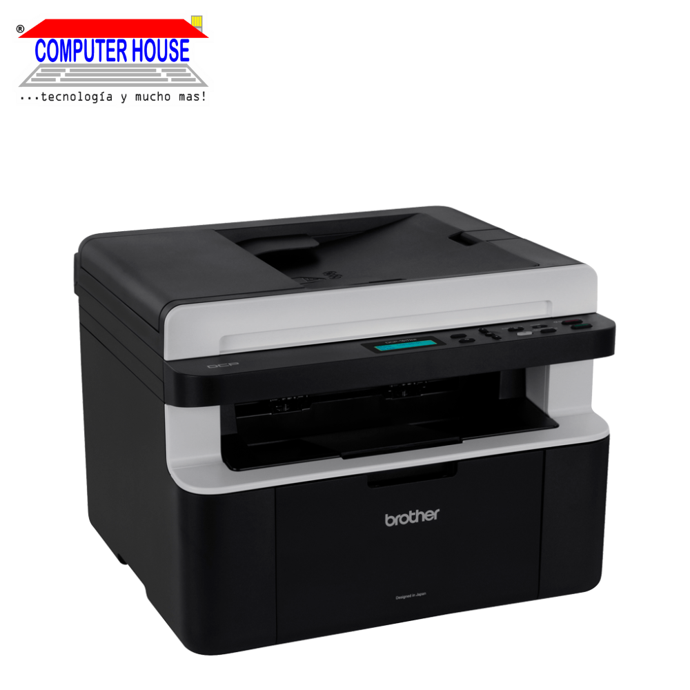 Impresora láser BROTHER DCP-1617NW monocromática, Multifuncional (imprime, copia y escanea), A4, USB/Wi-Fi.