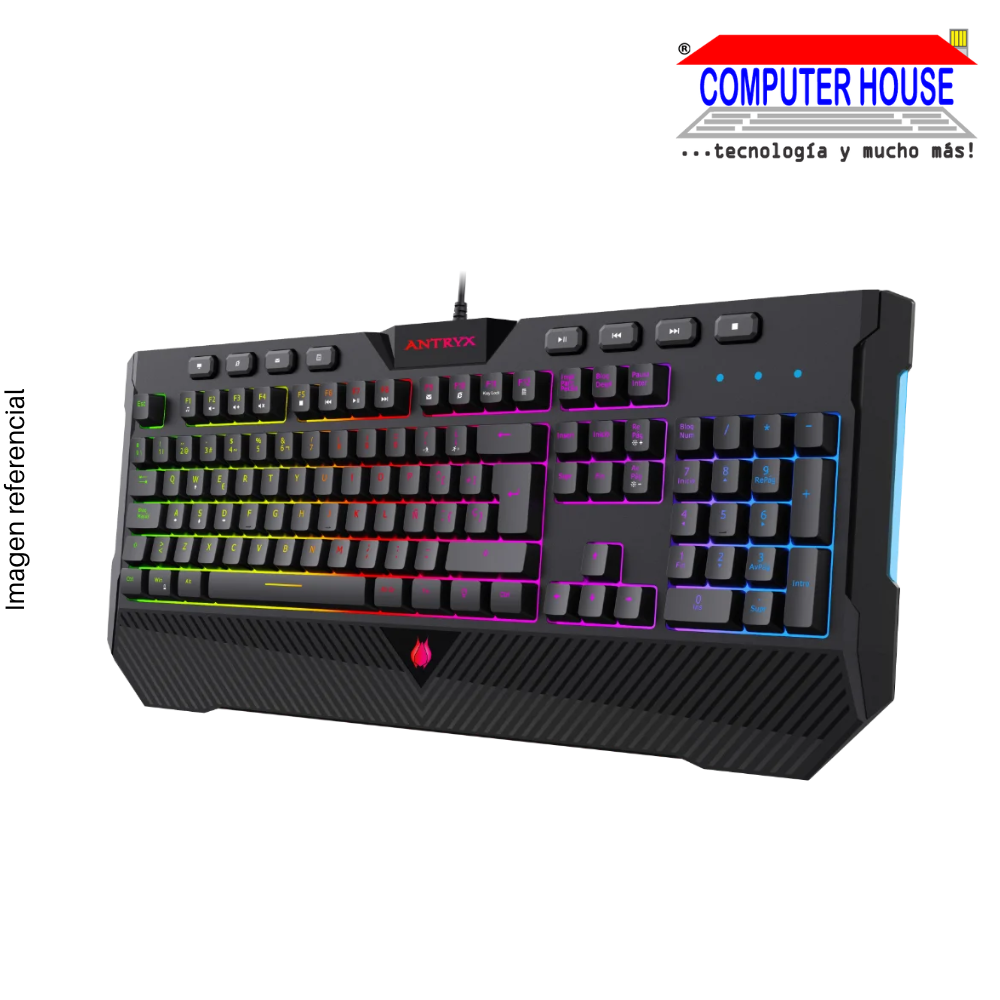 TECLADO SEMI-MECANICO ANTRYX CHROME STORM SK570 (AGK-CS571K-SP)