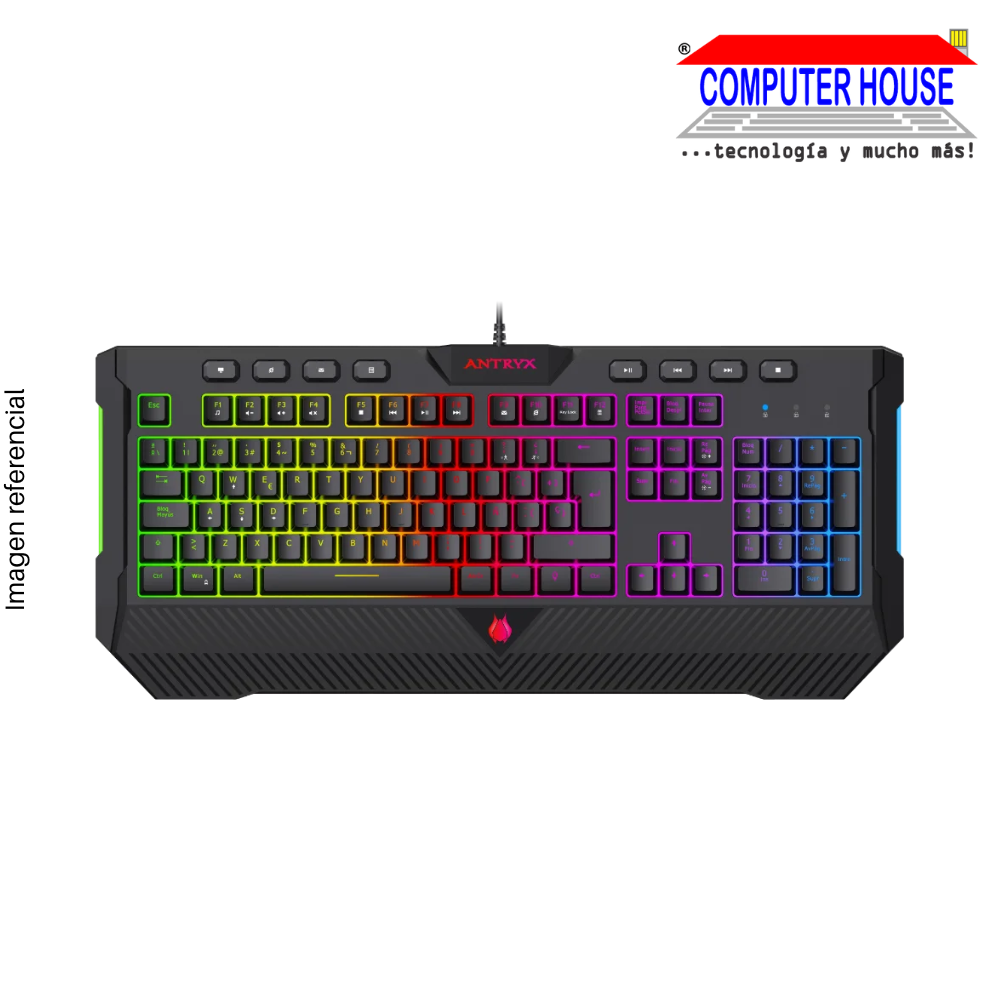 TECLADO SEMI-MECANICO ANTRYX CHROME STORM SK570 (AGK-CS571K-SP)