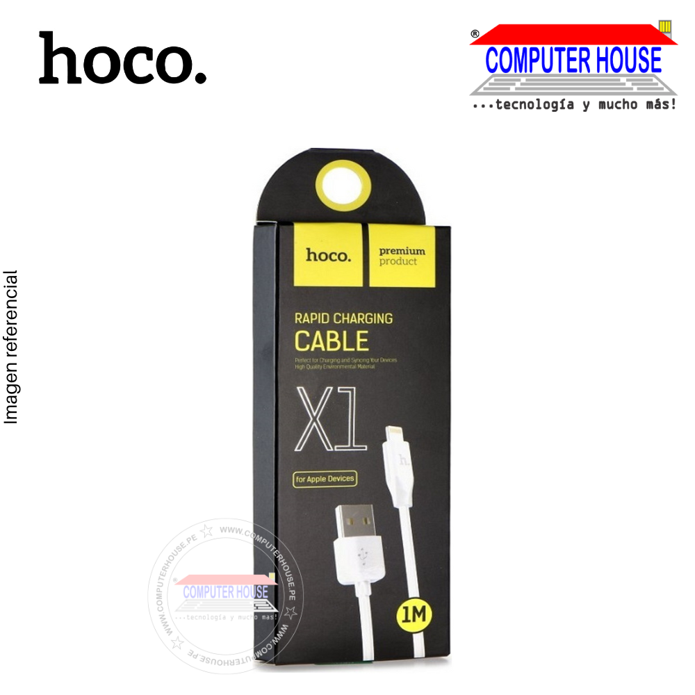 HOCO USB to Lightning X1 2.1A cable with a length of 2 meters.