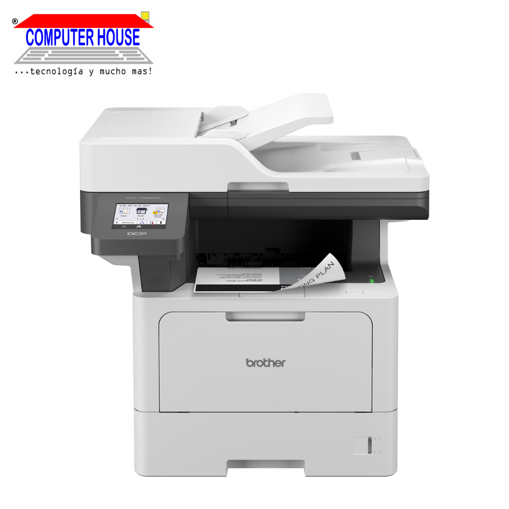 Impresora láser BROTHER DCP-L5660DN monocromática,Multifuncional (imprime, copia y escanea) A4, USB.