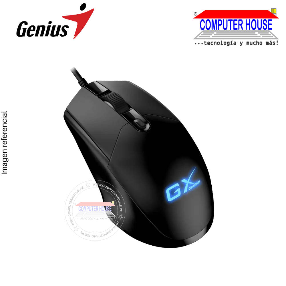 Mouse Gamer Alambrico GENIUS SCORPION M300 RGB NEGRO (31040010400)