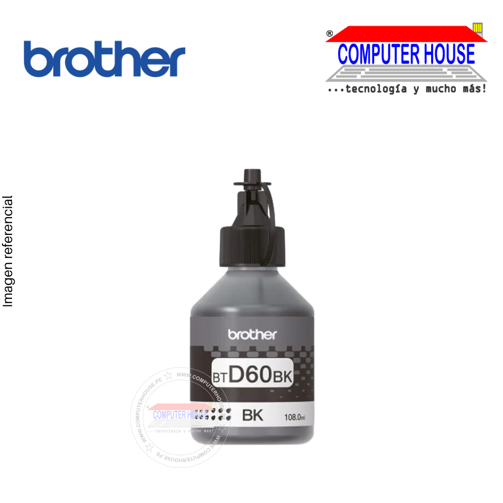 BROTHER BTD60BK Black Ink 108ml