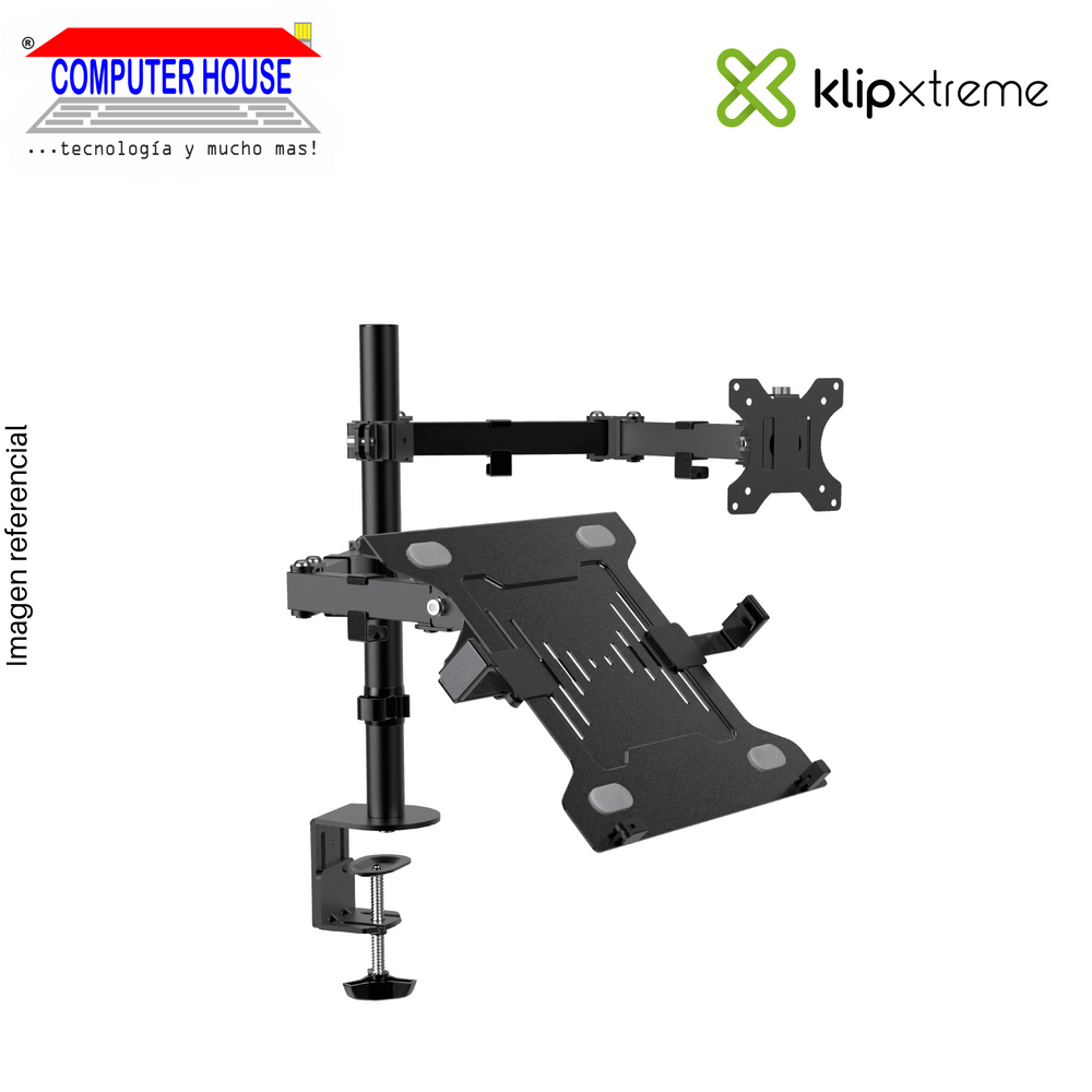 RACK PARA MONITOR Y LAPTOP KLIP XTREME KMM-301, Monitor 13-32