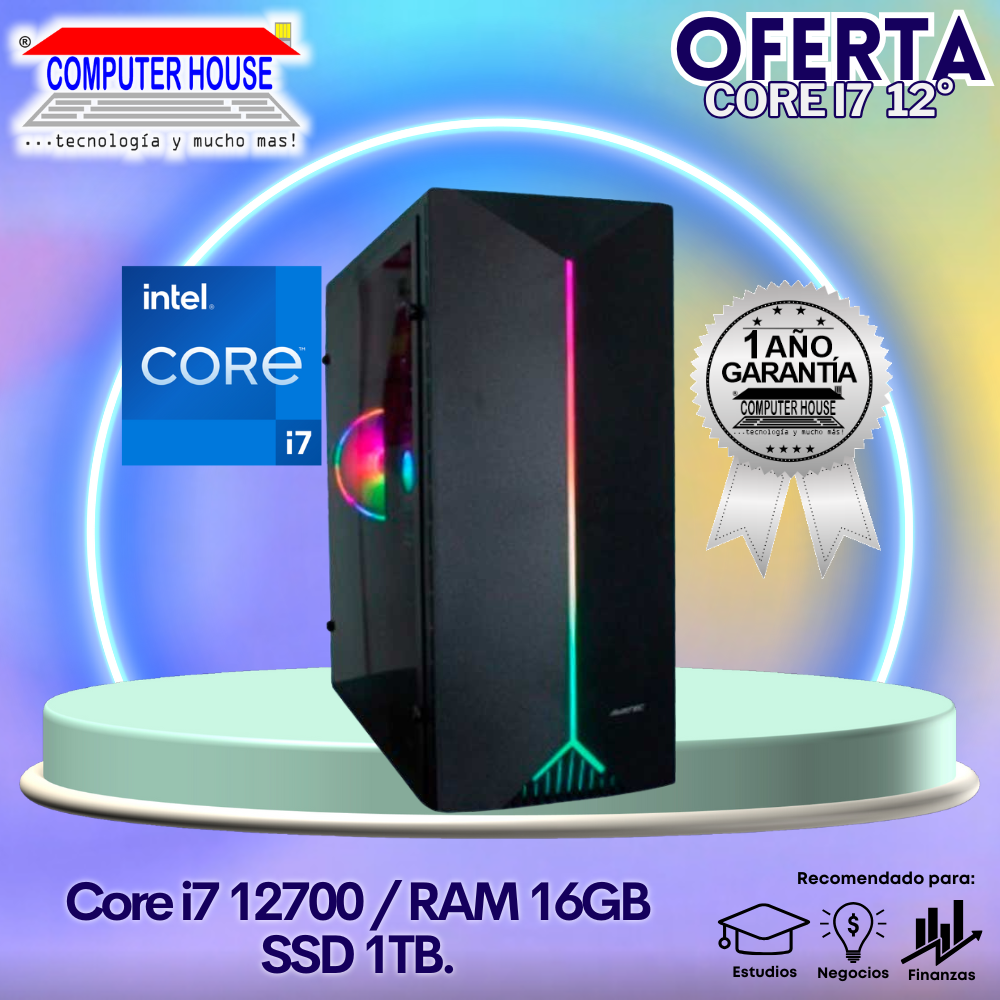 OFERTA Solo CPU: Look Gamer Core i7-12700 