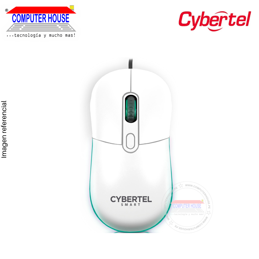 Mouse Alámbrico Cybertel Smart M221, Conexión USB-A.