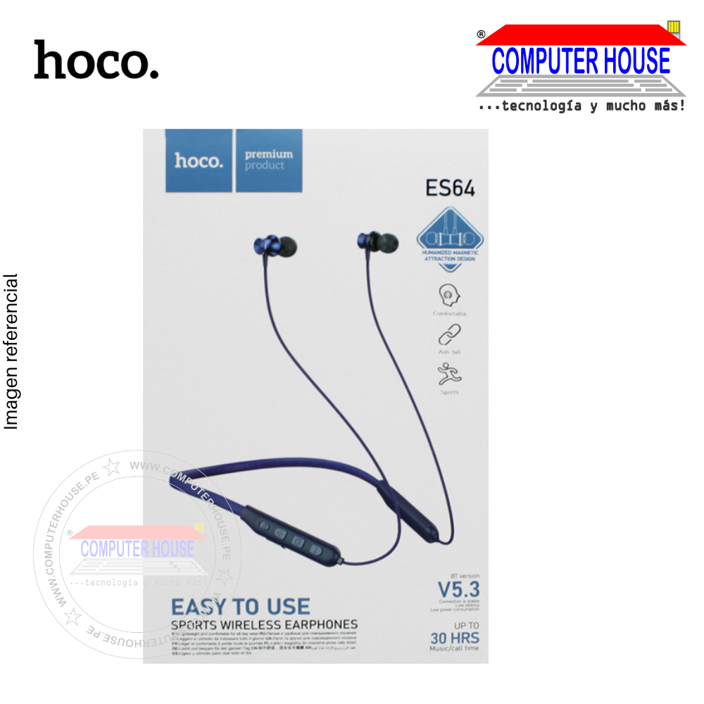 HOCO audífono inalámbrico ES64 conexión bluetooth, Deportivo.