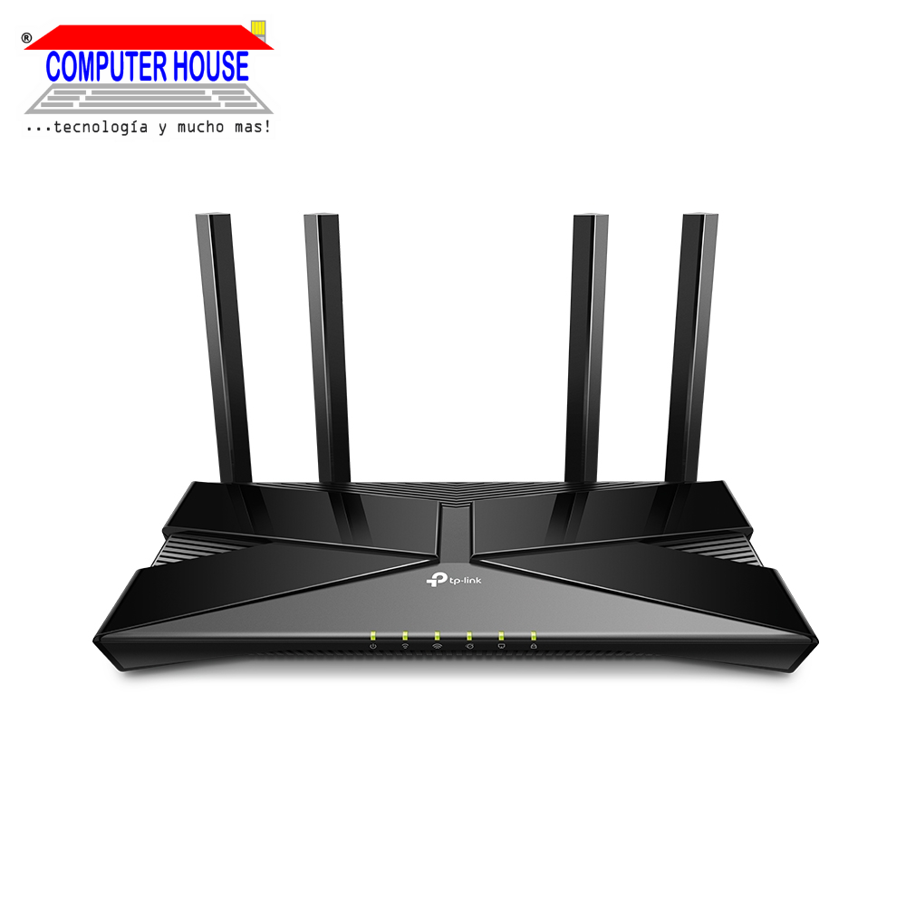 TP-LINK Archer AX23 Router, AX1800, Wi-Fi 6, Dual Band 2.4GHz (up to 574Mbps) and 5GHz (up to 1201Mbps). 