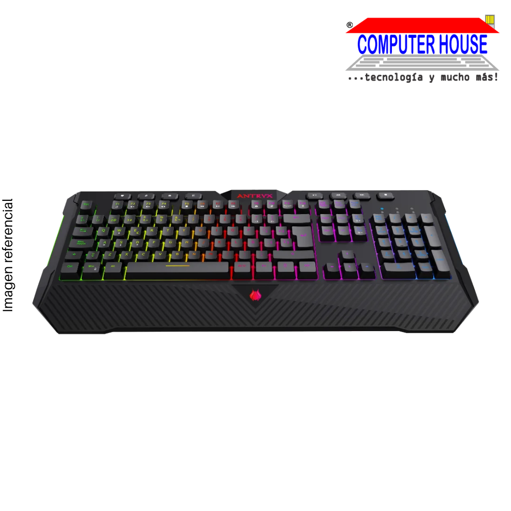 TECLADO SEMI-MECANICO ANTRYX CHROME STORM SK570 (AGK-CS571K-SP)