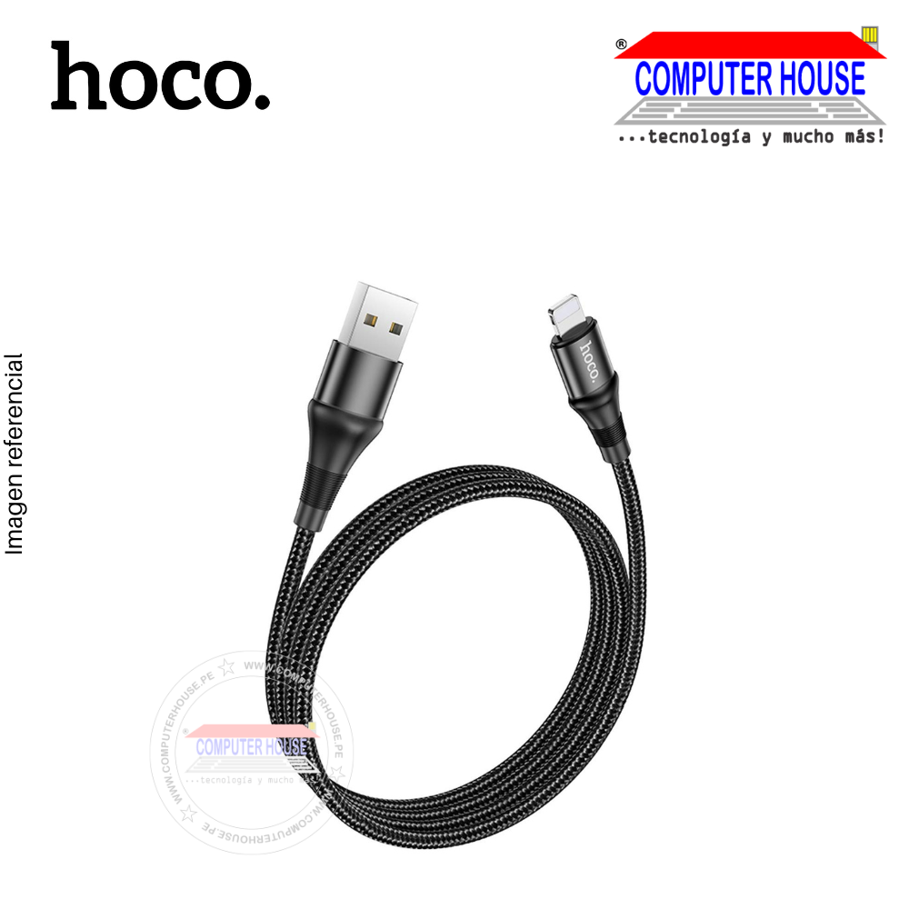 HOCO cable USB a Lightning  X50 2.4A con longitud 1 metro.