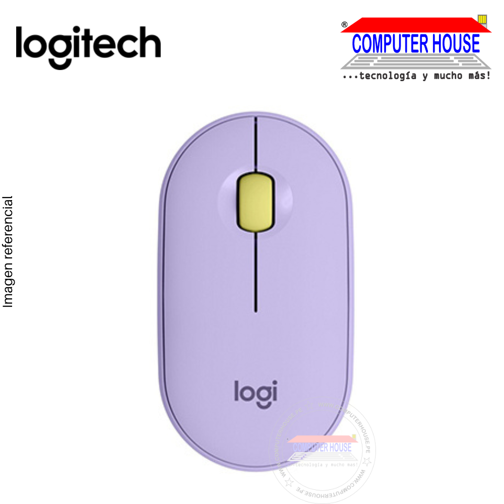 LOGITECH Pebble mouse  M350 silent bluetooth/wireless lavender lemonade (910-006659)