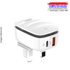 LDNIO CHARGER - 20W PD+QC LED Lamp Type Fast Charging (A2425C)